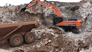 Doosan dx530 in quarry