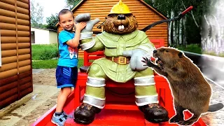 Видео для детей. В гостях у бобра! БОБРОВЫЙ ГОРОДОК Воронежский Заповедник Развлечения для детей