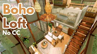Boho Loft l The Sims 4 Speed Build: No CC