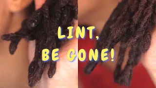 HOW TO REMOVE LINT FROM LOCS: SOFT BRUSHING
