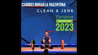 European championship 49 kg Gold medalist clean and jerk @cambei Mihaela valentina