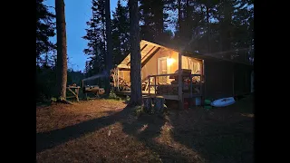 THE TENT. MUDBUGGIN. Trying to get enough for a boil. 10 traps. 2 days. Tent Cooking.