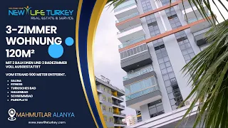 Eine sehr schöne offene Wohnung in Mahmutlar / Alanya