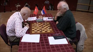 HISTORY GM Korchnoi Age 80   vs GM Ivkov,  Age 77 Rapid Botvinnik