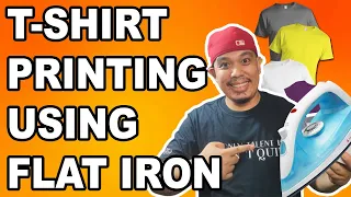 HOW TO PRINT T-SHIRT USING FLAT IRON | The Printing Shock | Marlon Ubaldo