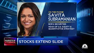 I'm worried markets won't hit bottom until the Fed cuts rates, says BofA's Subramanian