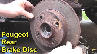 Rear Brake Disc Renewal - Peugeot 307 & Peugeot 308