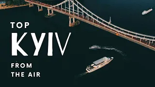 Beautiful Kyiv from the air, 4K Drone video