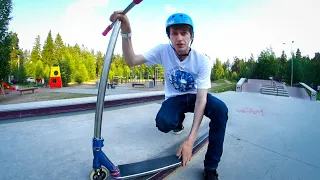 КАК СКОЛЬЗИТЬ НА САМОКАТЕ? | FEEBLE GRIND (ОБУЧАЮЩЕЕ ВИДЕО)