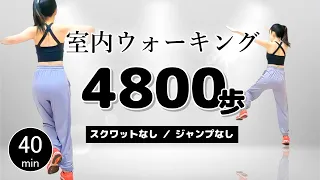 ４０分【痩せる！室内ウォーキング】ダイエット効果を高める長距離散歩／膝に優しいジャンプなし！スクワットなし！ #301