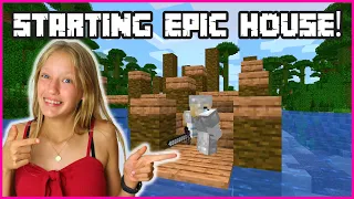 STARTING TO BUILD MY EPIC HOUSE!!!