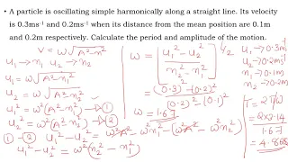 Simple Harmonic Motion-Problems & solutions