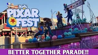 NEW Pixar Fest Better Together Parade | Disney California Adventure 2024!