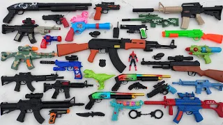 Collecting 7 Sniper and 3 AK47, Nerf Sniper Mini Dragunov SVS, Pistol Spider-man, Granat #09
