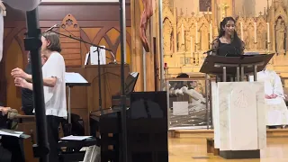 I Will Sing of the Goodness of the Lord sung by Ines Martin - Chrism Mass at Townsville Cathedral