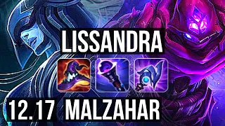 LISSANDRA vs MALZAHAR (MID) | 11/2/10, 1.3M mastery, Legendary, 400+ games | EUW Master | 12.17