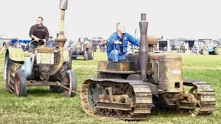 Antique Single Cylinder Tractor Parade at the 2024 Wheat and Wheels Rally