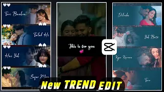 New Trending Multiple Photo Scrolling Lyrics Video Editing in CapCut App | Trending Reels Editing