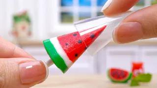 Coolest Miniature Watermelon Ice Cream Recipe 🍉🍧 | Fresh Tiny Dessert Tutorial By Tiny Cakes