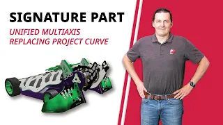 Unified Multiaxis Replacing Project Curve Toolpaths | Mastercam 2023 Signature Parts