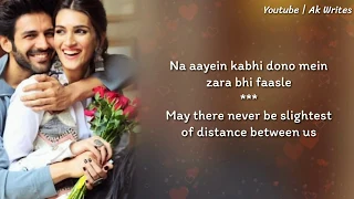 Duniya Lyrics With English Translation - Luka Chuppi | Kartik Aaryan Kriti Sanon | Akhil | Dhvani B