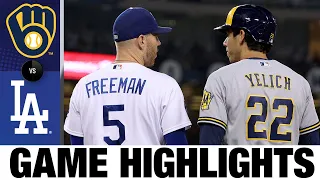 Brewers vs. Dodgers Game Highlights (8/23/22) | MLB Highlights