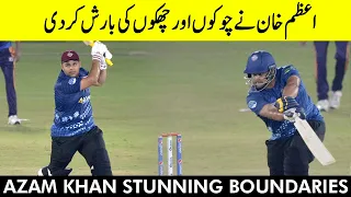 Azam Khan Stunning Boundaries  | SP vs Central Punjab | Match 18 | National T20 2021 | PCB | MH1T