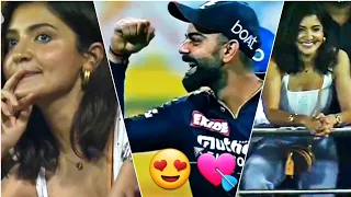 Anushka Sharma's reaction on Virat Kohli's splendid catch last night 😍 (Fan Cam) - Virushka ❤