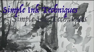 How to use India ink and time lapse drawing