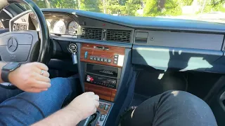 Warm Start, Shifting, and In-town Driving - 1993 Mercedes-Benz 190E (W201) 2.6 (M103)