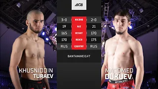 Хусниддин Тураев vs. Магомед Дукуев | Khusniddin Turaev vs. Magomed Dukuev | ACA YE 38