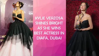 KYLIE VERZOSA SHINES BRIGHT AS SHE WINS BEST ACTRESS IN DIAFA, DUBAI