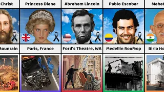 Place of Death of Famous People Who Died - Where They Died | Comparison