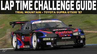Gran Turismo 7 Lap Time Challenge Guide - Trial Mountain - Toyota Supra GT500 '97