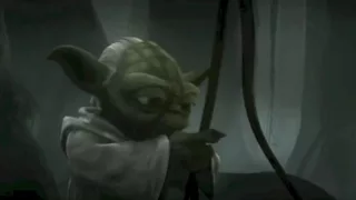 The Clone Wars - Yoda talks to Qui-gon Jinn on Dagobah