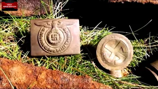 РАСКОПКИ НЕМЕЦКИХ БЛИНДАЖЕЙ 2 ЛЮГЕРА (P08) ШОКИРУЮЩИЕ НАХОДКИ ВОВ N 96 Wwii Metal Detecting