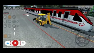 Train Track Builder Simulator-City Construction JCB Gameplay