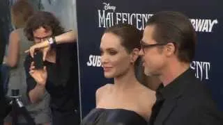 Brad Pitt with Angelina Jolie After Attacked by Vitalii Sediuk at the Maleficent Premiere|ScreenSlam