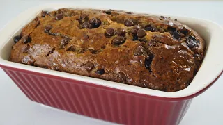 Don't Waste Overripe Bananas! Super Moist Banana Chocolate Chip Bread