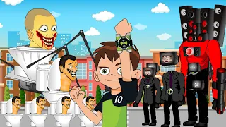 Ben 10 Lost In Skibidi Toilet World Full Story | Fanmade Transformation