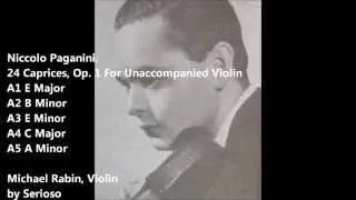 paganini,24 caprice no 1   no 5, Rabin