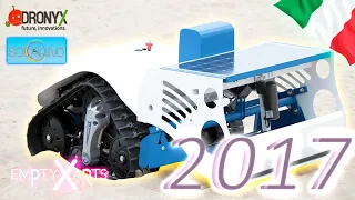 SOLARINO BEACH CLEANER ROBOT XBOT REMOVE RUBBISH ELECTRICALLY SOLAR ENERGY GEL BATTERIES..2017 ITALY