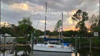 Main sail Mizzen sail installed