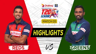 Highlights - Reds vs Greens - Match 5 - Dialog-SLC Invitational T20 League 2021