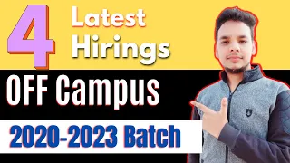 Latest OFF Campus Job Drive | Latest Hiring | 2020-2023 Batch Hiring | Virtual Mega Hiring Drive