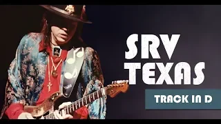 SRV Style Texas Blues Backing Track Jam in D