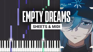 EMPTY DREAMS - CYPARISS - Piano Tutorial - Sheet Music & MIDI