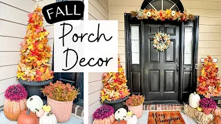 Fall 🍂 Front Porch Decor 2023 | Small Porch Decorating Ideas | DIY + Decorate with Me 🍂