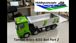 Tamiya Arocs 4151 8x4 Tipper Truck Build - Part 2