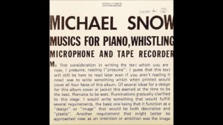 Michael Snow -- Falling Starts Beginning